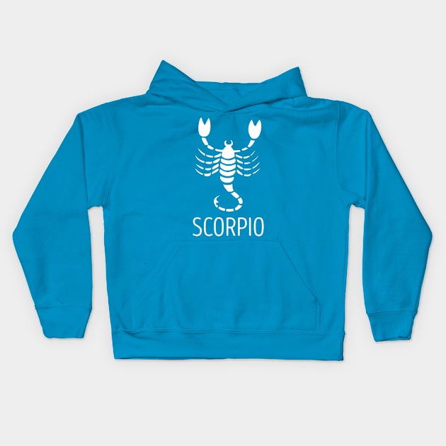 Astrological Zodiac Tee Shirts - Scorpio the Scorpion Kids Hoodie by Nonstop Shirts